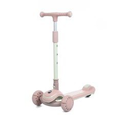 Самокат детский трехколесный JR3-128-P, колеса со светом