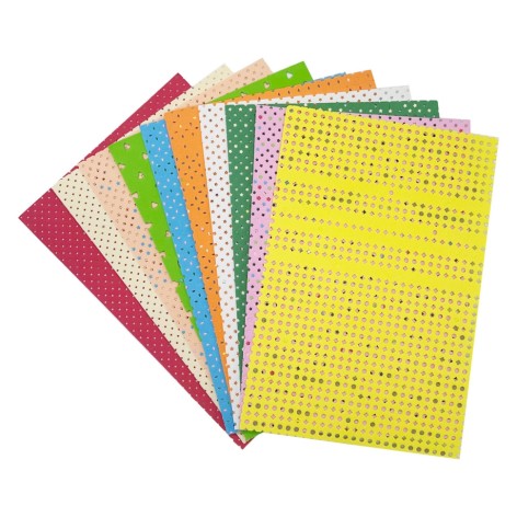 Набір фоамірана 859562 А4, 1,0 мм, 10 аркушів, з дірочками різних фігур