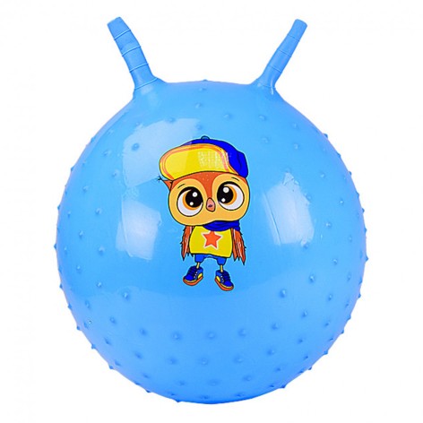 Мяч для фитнеса CB4503 пупырчатый с рожками  Бирюзовый