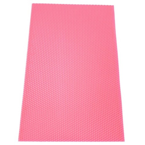Вощина для виробництва свічок #4-рожева 410 х 260 мм