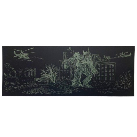 Гравюра панорама 