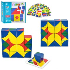 Дитяча дерев'яна іграшка "Кубики піксі" MD 2466 