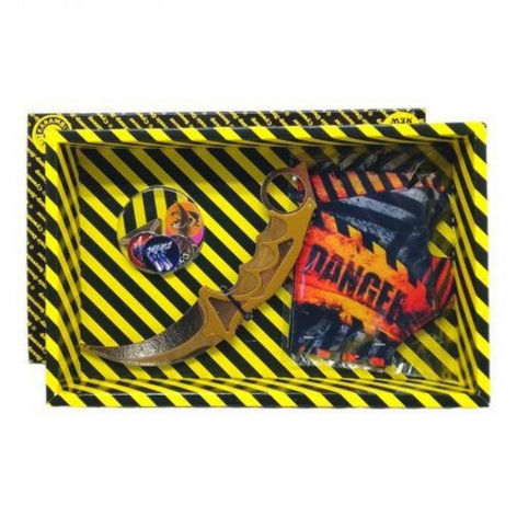 УЦІНКА! Сувенірні ножі дерев'яні набір BOX 