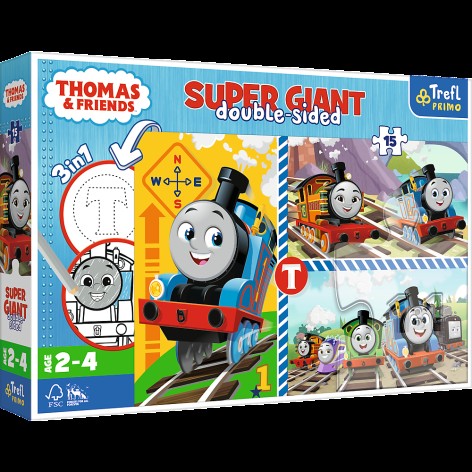 Пазли + розмальовка - (15 елм.SUPER GIANT) - 