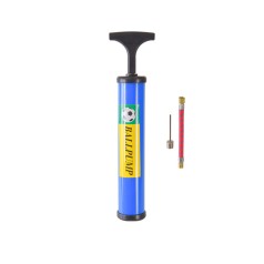Ручний насос для м'ячів N41504(Blue) 25 см, голка для накачування та гнучкий шланг