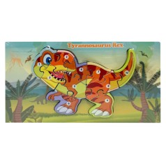 Дерев'яний пазл-вкладиш "Tyrannosaurus Rex" MD 1924-5, 10 елементів