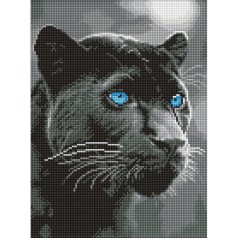 Алмазна мозаїка "Погляд пантери" ©art_selena_ua AMO8347, 30х40 см