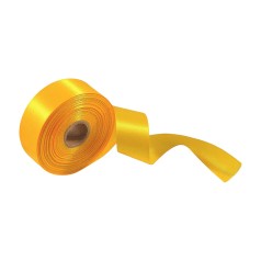 Атласна стрічка для рукоділля АБ-343, 2,5 см x 23 м, Світло-жовтий 