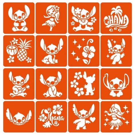 Набір трафаретів для біо-тату 