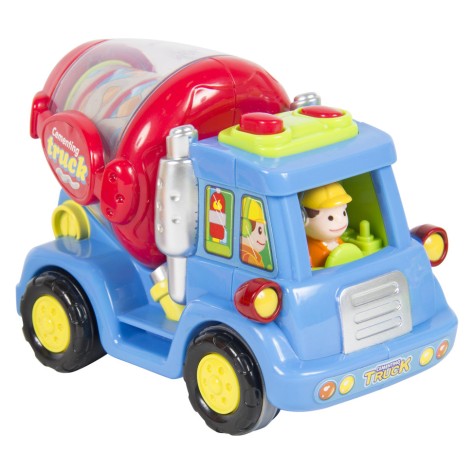 Дитячі машинки Спецтехніка 386 ABC, 3 види  Бетономішалка