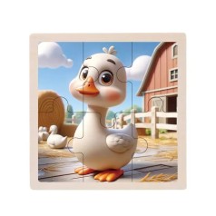 Детский деревянный пазл-вкладыш 