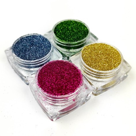 Набір гліттера для біо-тату «Базовий №2» glitter-set-4x-2, 4 кольори 