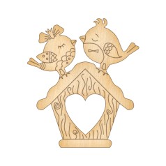 Фігурка для розфарбовування та декорування "Закохані пташки -2" FDZ-088