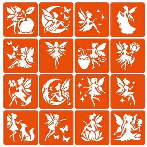 Набір трафаретів для біо-тату 