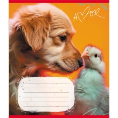 Зошит учнівський "Тварини" 012-500394K-2 в клітинку, 12 аркушів (959050)