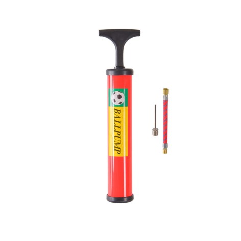Ручний насос для м'ячів N41504(Red) 25 см, голка для накачування та гнучкий шланг