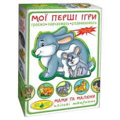 Детская развивающая игра Мамы и малыши 81114 лесные животные