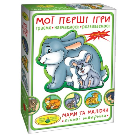 Детская развивающая игра Мамы и малыши 81114 лесные животные