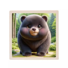 Детский деревянный пазл-вкладыш 