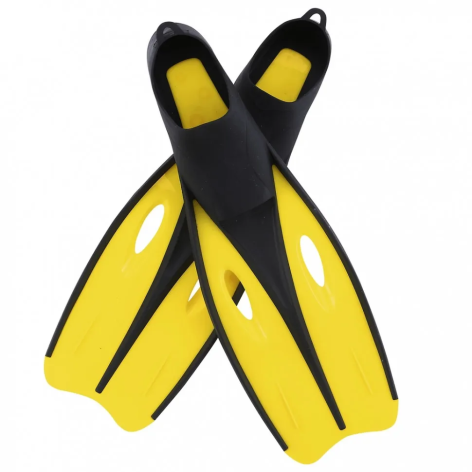 Ласты для плавания BW 27023 размер 40-42 , в сетке Жёлтый