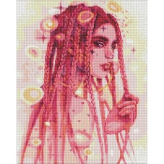 УЦІНКА! Алмазна мозаїка "Дивовижна незнайомка" AMO7495-UC 40х50 см