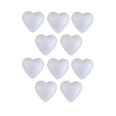 Набір пінопластових заготовок "Серця" 220170G 8,5 см, 20 шт