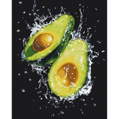 Картина за номерами "Свіжість авокадо" BS54147, 40х50 см 