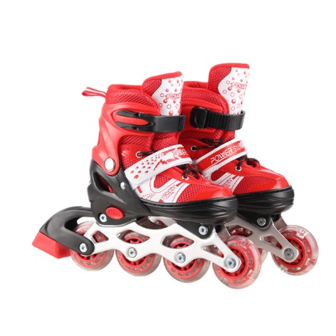 Роликові ковзани RL2503(Red) колеса PVC, розмір L (38-41), зі світлом
