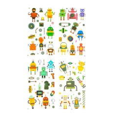 Набор детских временных тату «Роботы» tattoo-kids-mini-set-robots