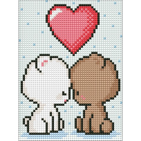 Алмазна мозаїка без підрамника для дітей 