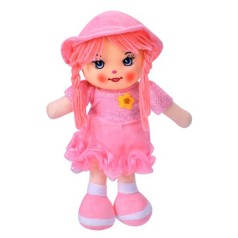 Дитяча іграшкова лялька YG0009(Pink) 33 см, м'яка набивна, петелька         