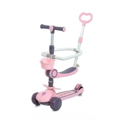 Самокат детский трехколесный 5 в 1 JR3-133-P, колеса со светом