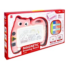 Магнітна дошка для малювання "Котик" 2 в 1 QY228(Pink) тетріс, пазли