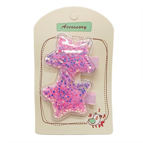 Зажим для волос «Звездочка» 0102-055, 3 пары