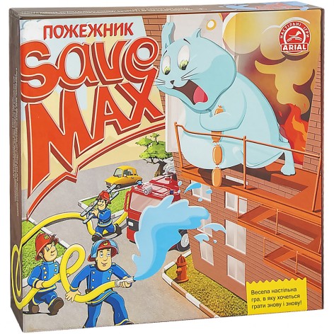 Настольная игра Спасти Макса. Пожарник Arial 911357 на укр. языке                                           