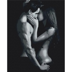 Картина за номерами "Чорно-біла пристрасть" BS52400, 40х50 см 