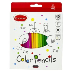 Набір кольорових олівців 9403-48, точилка, 48 кольорів, грифель 3 мм