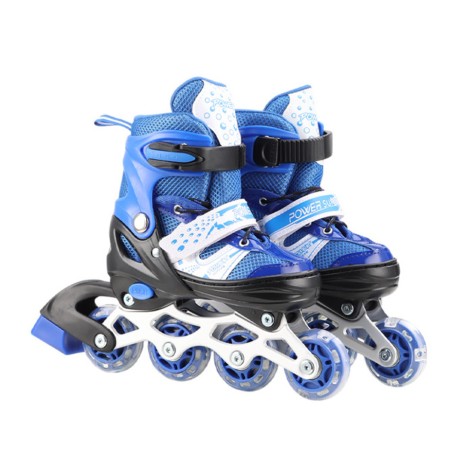 Роликові ковзани RL2503(Blue) колеса PVC, розмір L (38-41), зі світлом