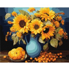 Картина за номерами "Соняшникова гармонія" KHO3264 40х50см                                        