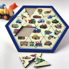 Дерев'яний пазл-головоломка 