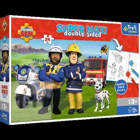 Пазли + розмальовка - (24 елм.SUPER МАХІ) - 