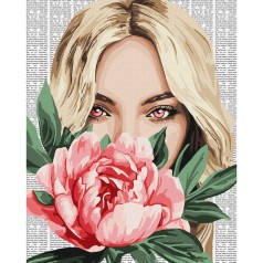 Картина за номерами "Барвиста поезія: Півонія" ©art_selena_ua KHO8599, 40х50 см