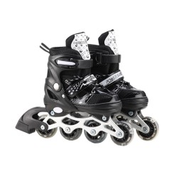Роликові ковзани RL2503(Black) колеса PVC, розмір L (38-41), зі світлом