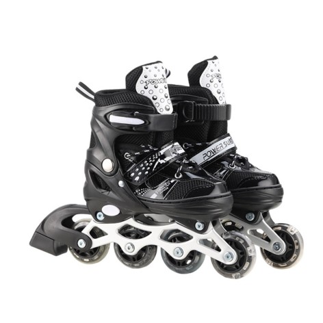 Роликові ковзани RL2503(Black) колеса PVC, розмір L (38-41), зі світлом