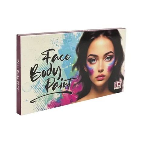 Дитячий набір аквагриму Cel-2503 палетка, пензлик, 10 кольорів