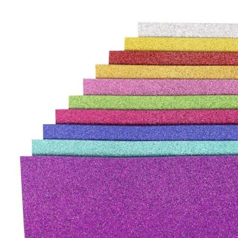 Набір кольорового фоамірану з глітером 17HA4-MIX 1,7-0,1 мм 10 аркушів