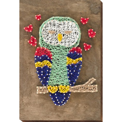 Набор стринг-арт "Сова" ABC-004 деревянная основа