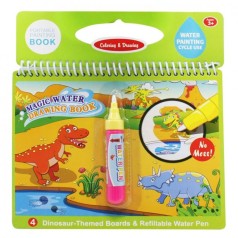 Книжка для рисования водой LT39 на пружине, картинки 4шт, маркер Вид 4