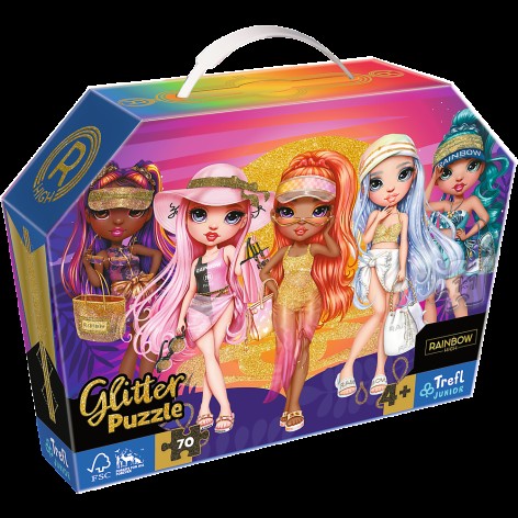 Пазли - (70 елм.) Глітерні - 