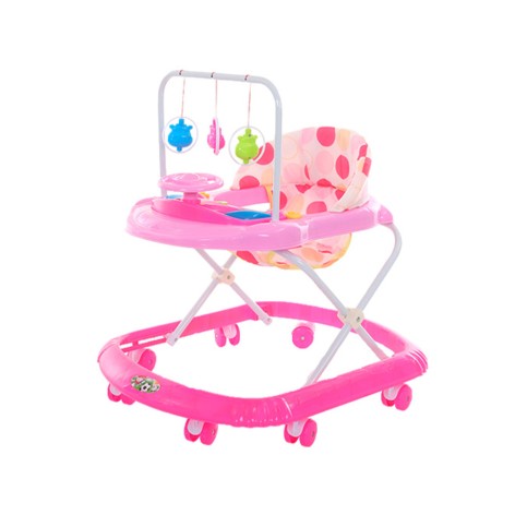 Ходунки детские BW2304 с погремушками 64x52x54 см Розовый